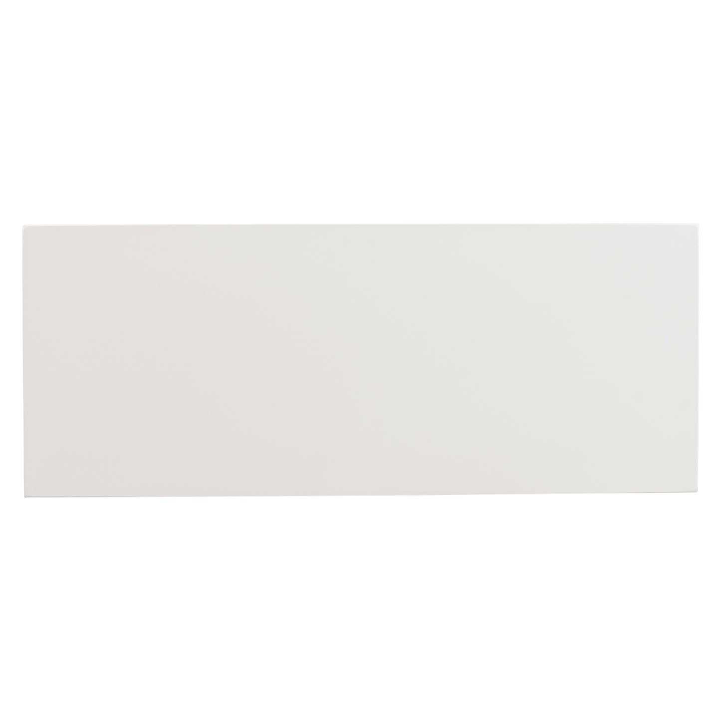 Plain white wooden shelf for storage and display