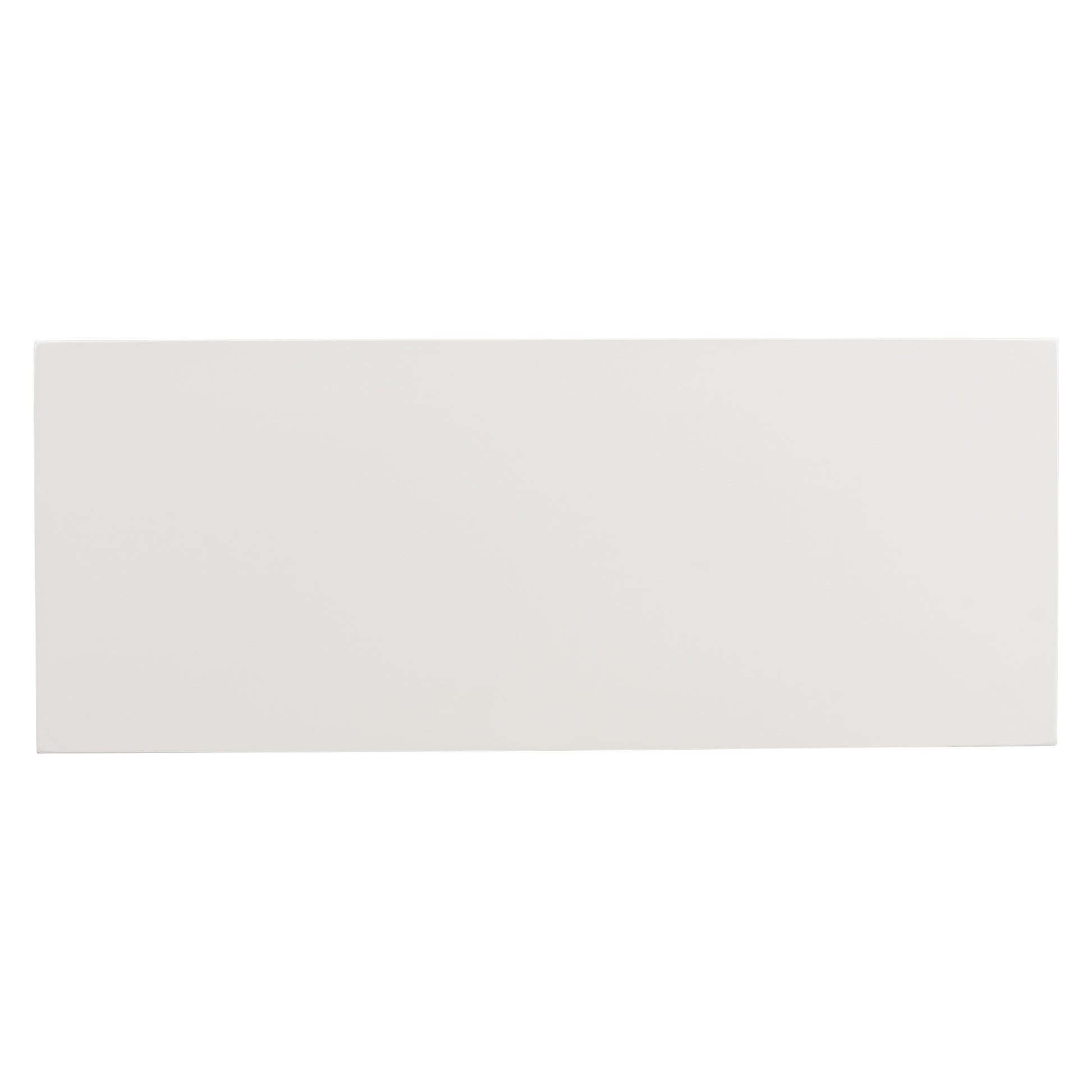 Plain white wooden shelf for storage and display