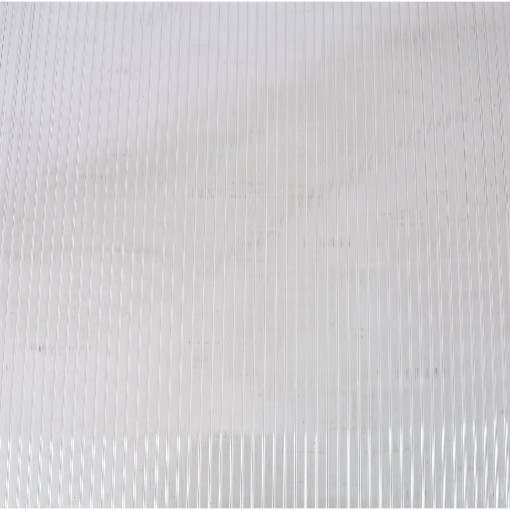 Frosted polycarbonate sheet with vertical fluting mm x mm size