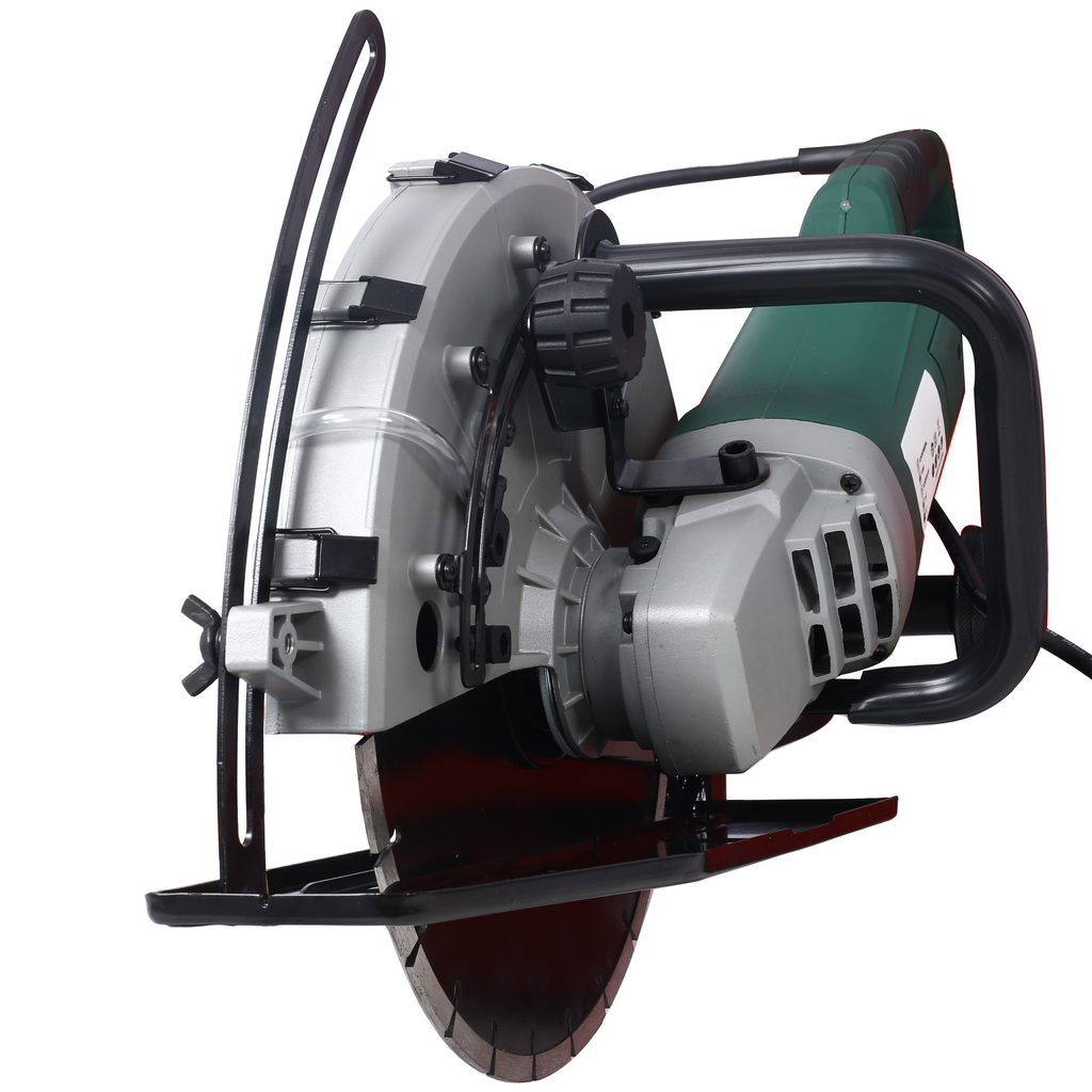Heavy duty inch circular saw for construction with adjustable depth control and ergonomic handle