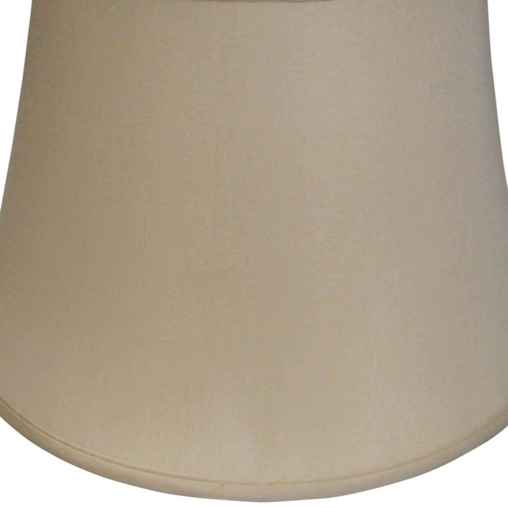 Classic beige bell lampshade made of textured fabric perfect for accent lighting