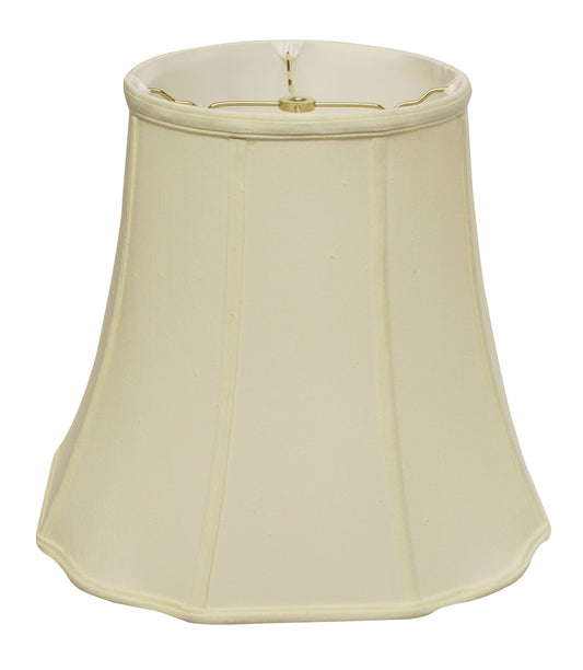 Cream bell lamp shade with gold trim and classic design