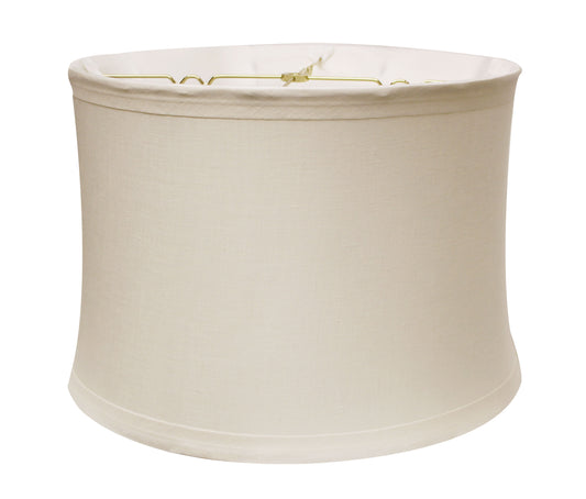 Cream linen drum lampshade with brass frame detail modern home decor