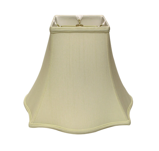 Cream empire lampshade with ornate trim and brass finial ideal for table lamps