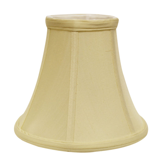 Classic bellshaped lampshade in soft ivory linen perfect for accent lamps