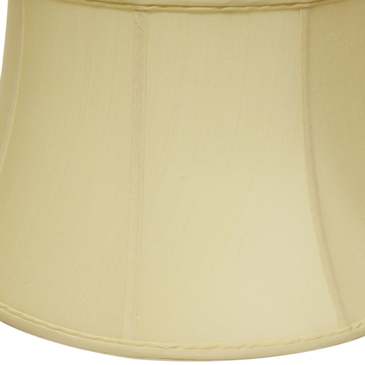 Beige bell lampshade with textured fabric for warm ambient lighting