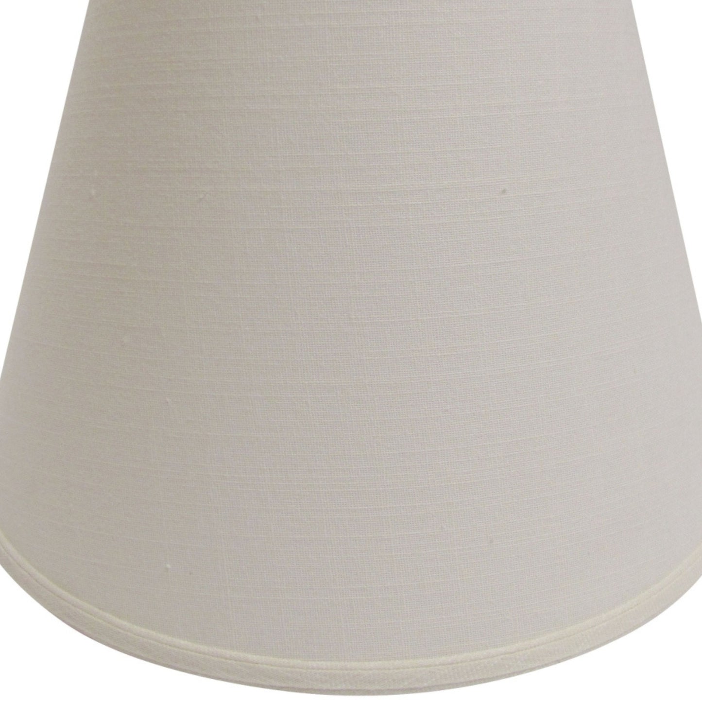 Natural linen cone lampshade in offwhite for accent table lamps