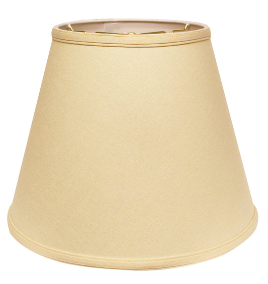 Cream linen drum lampshade with gold trim modern accent lighting