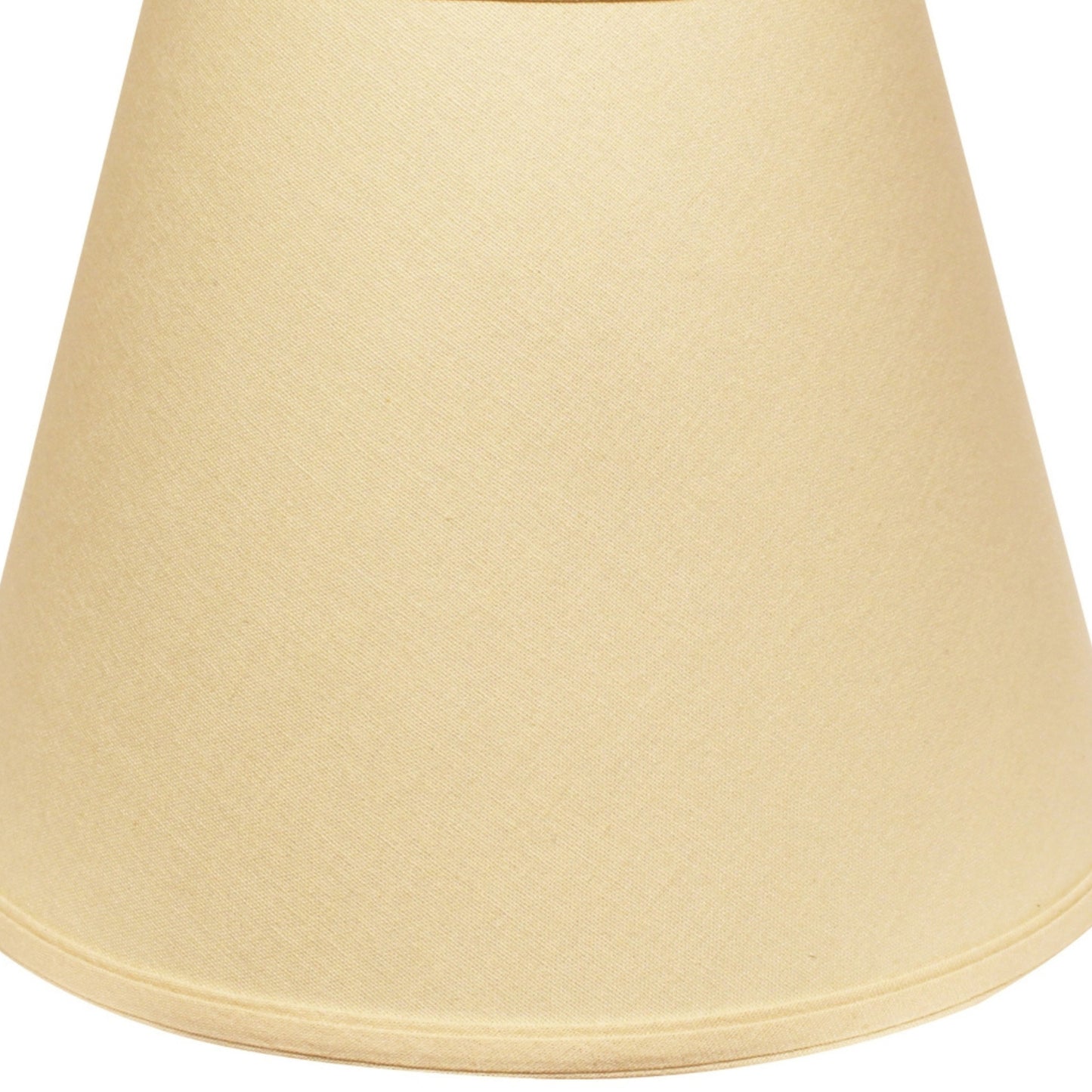 Cream fabric empire lampshade with textured weave inch diameter