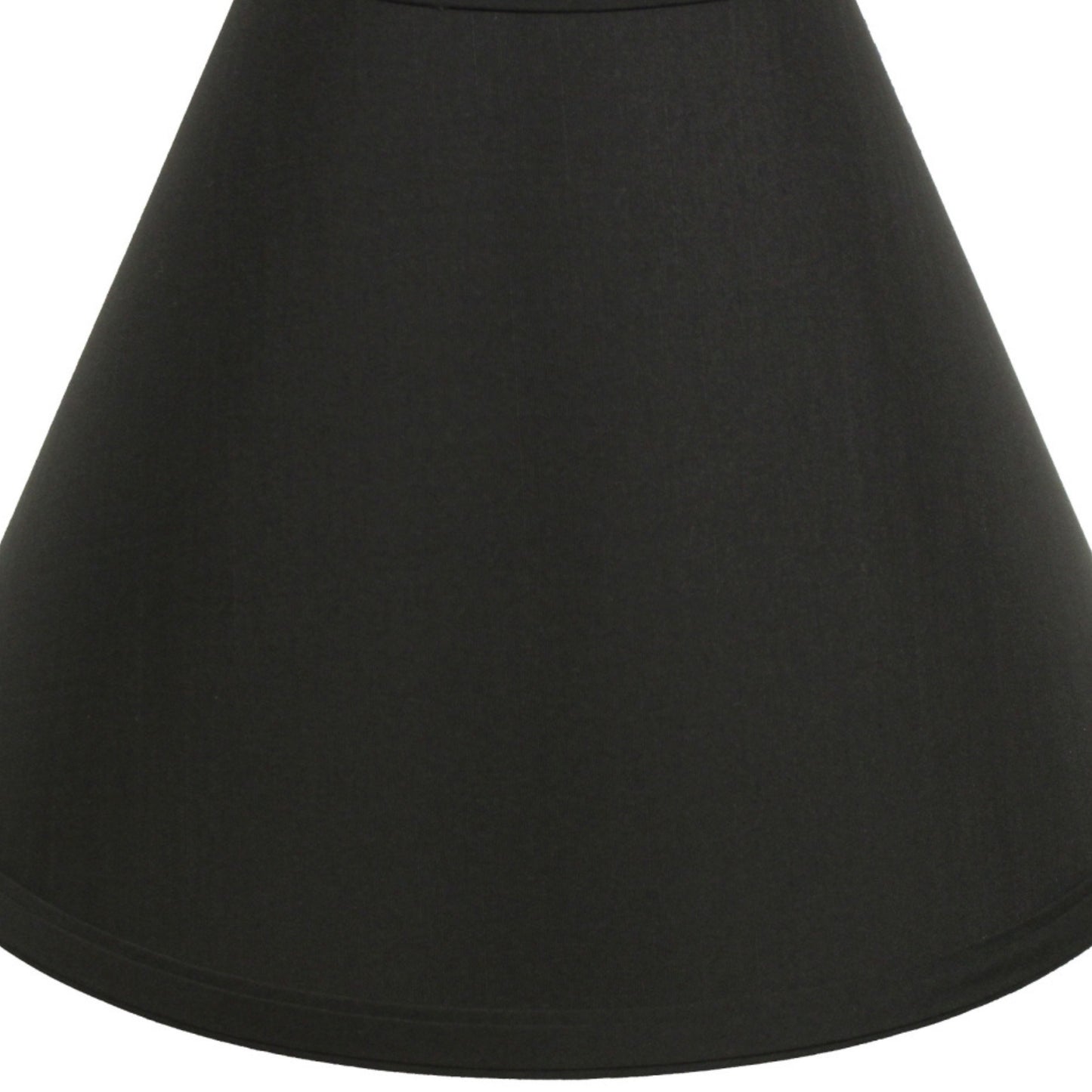 Black tapered lampshade made of linen fabric classic design for table lamps
