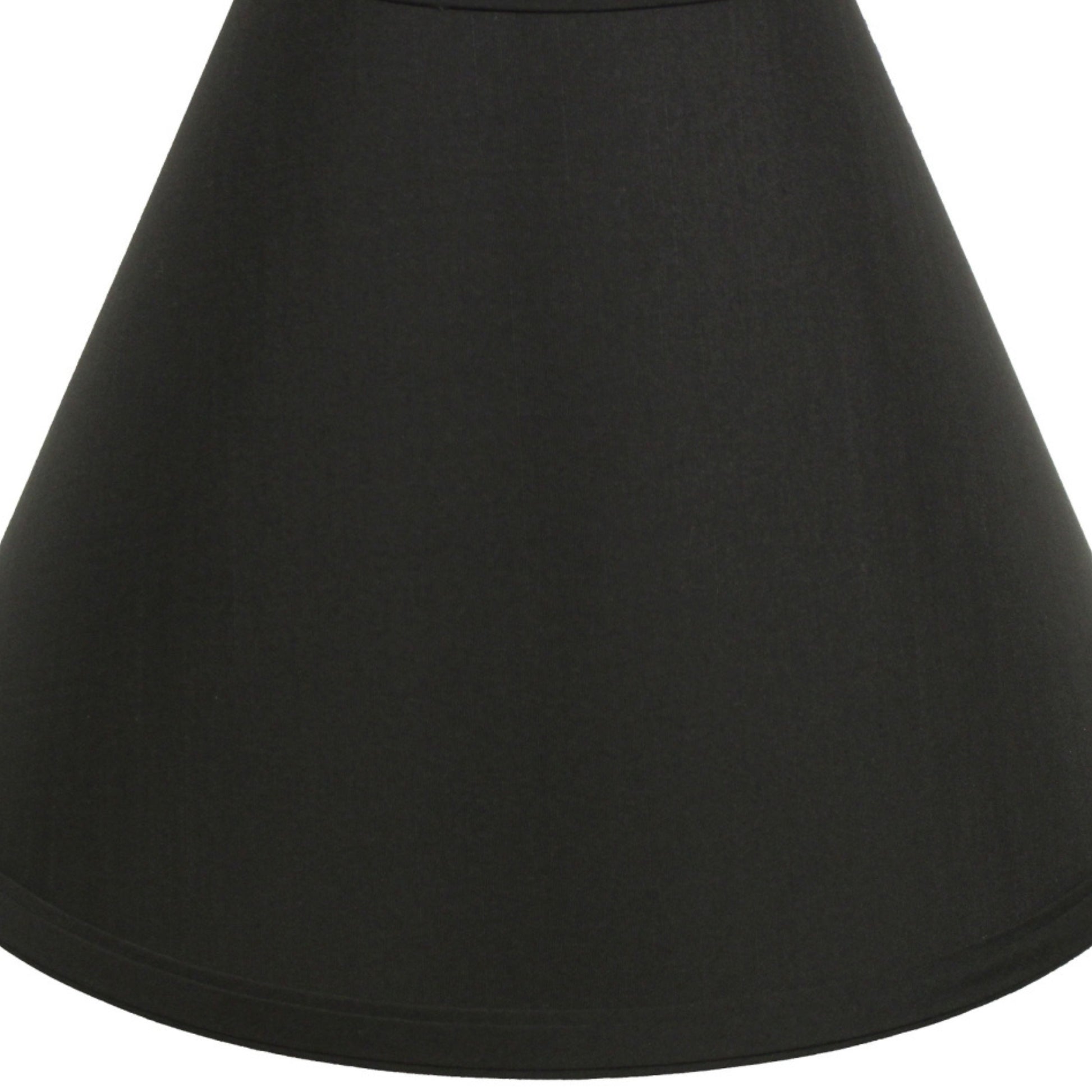 Black tapered lampshade made of linen fabric classic design for table lamps