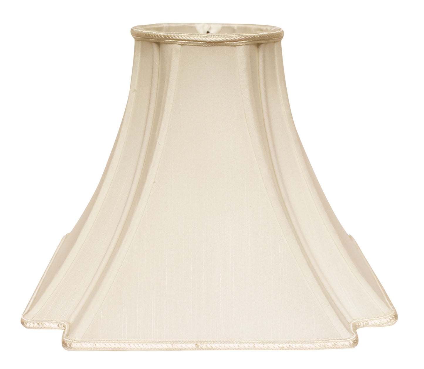Beige pleated fabric lampshade with decorative trim for an elegant lighting accent