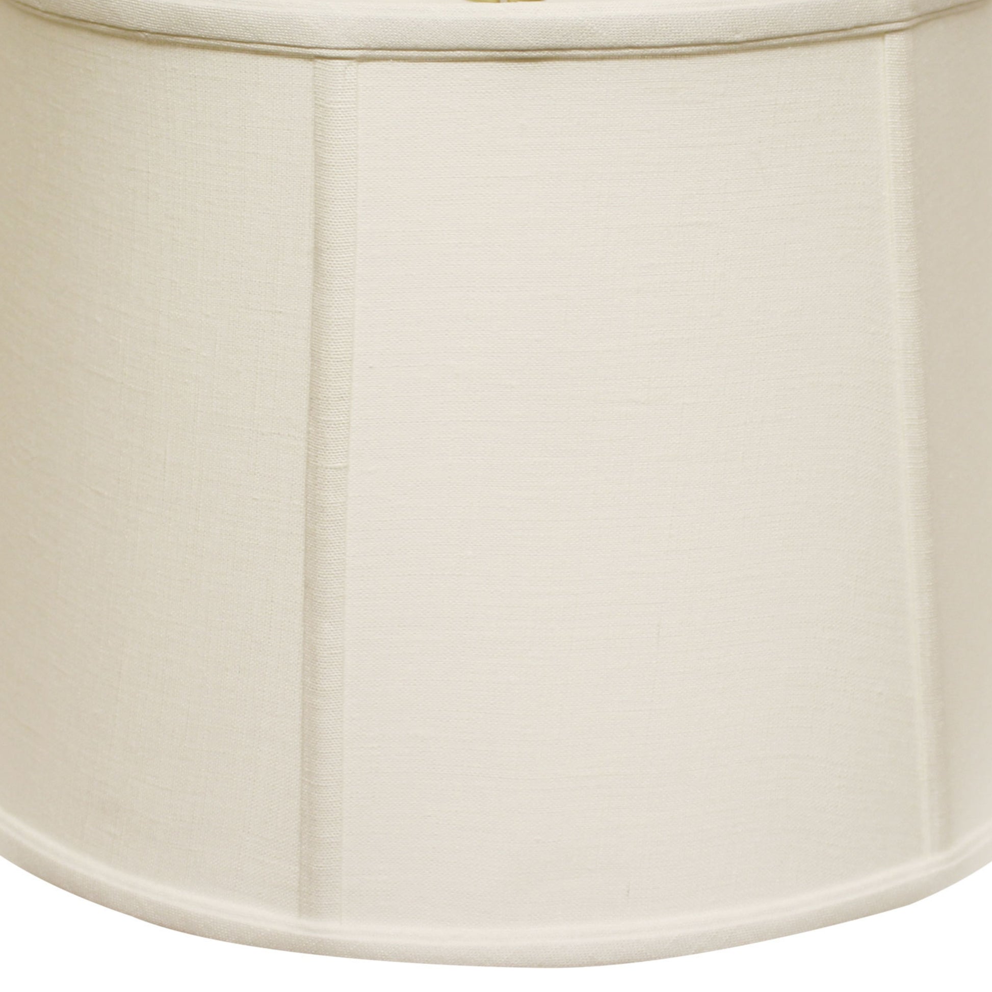 Cream pleated fabric lampshade with subtle texture classic drum shape