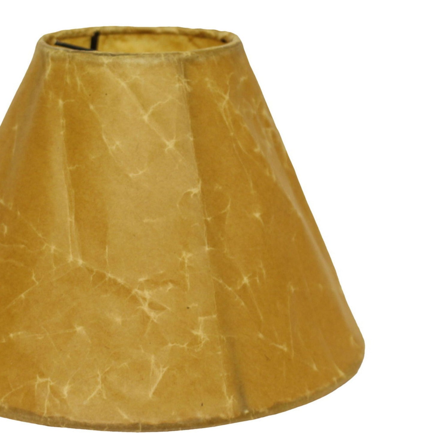 Textured tan conical lampshade with subtle marbled pattern perfect for accent lighting