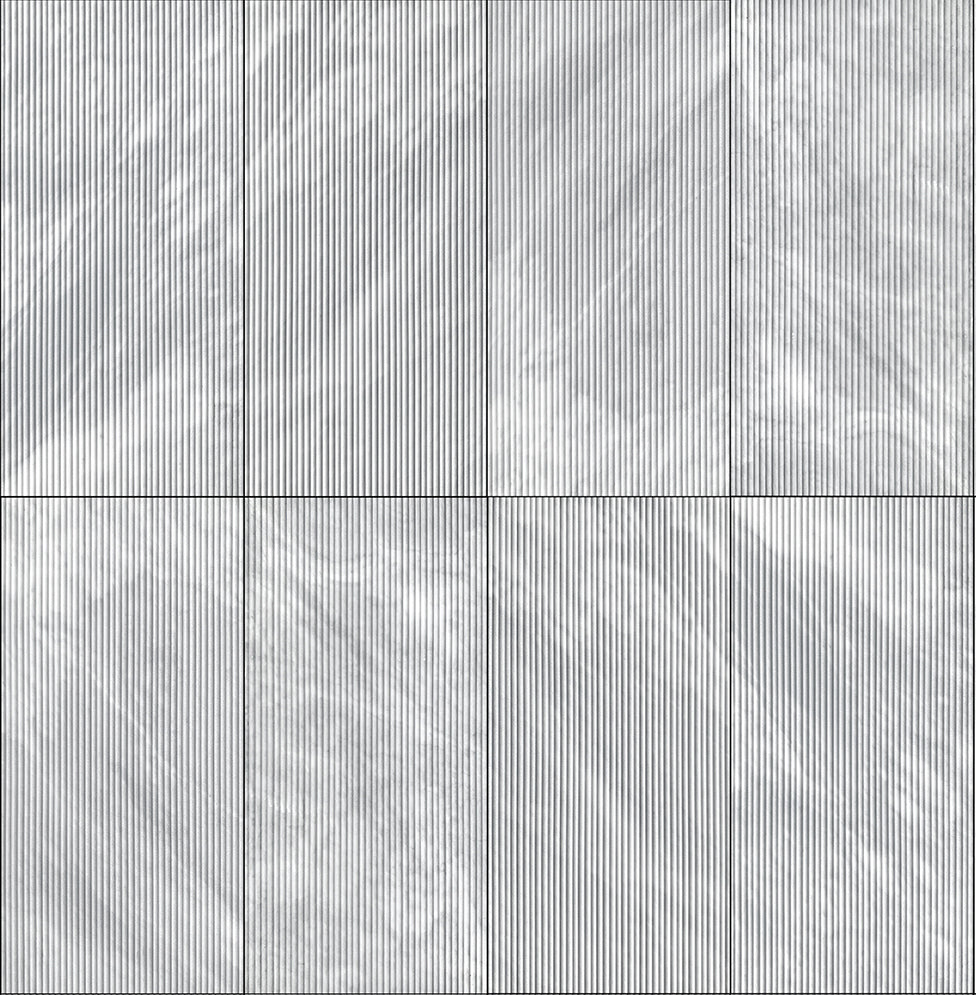 Closeup of vertical ribbed texture on white paper Useful for craft or packaging
