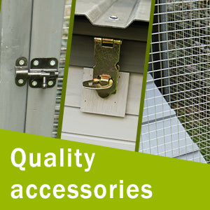 Heavyduty metal latch for secure animal hutch doors