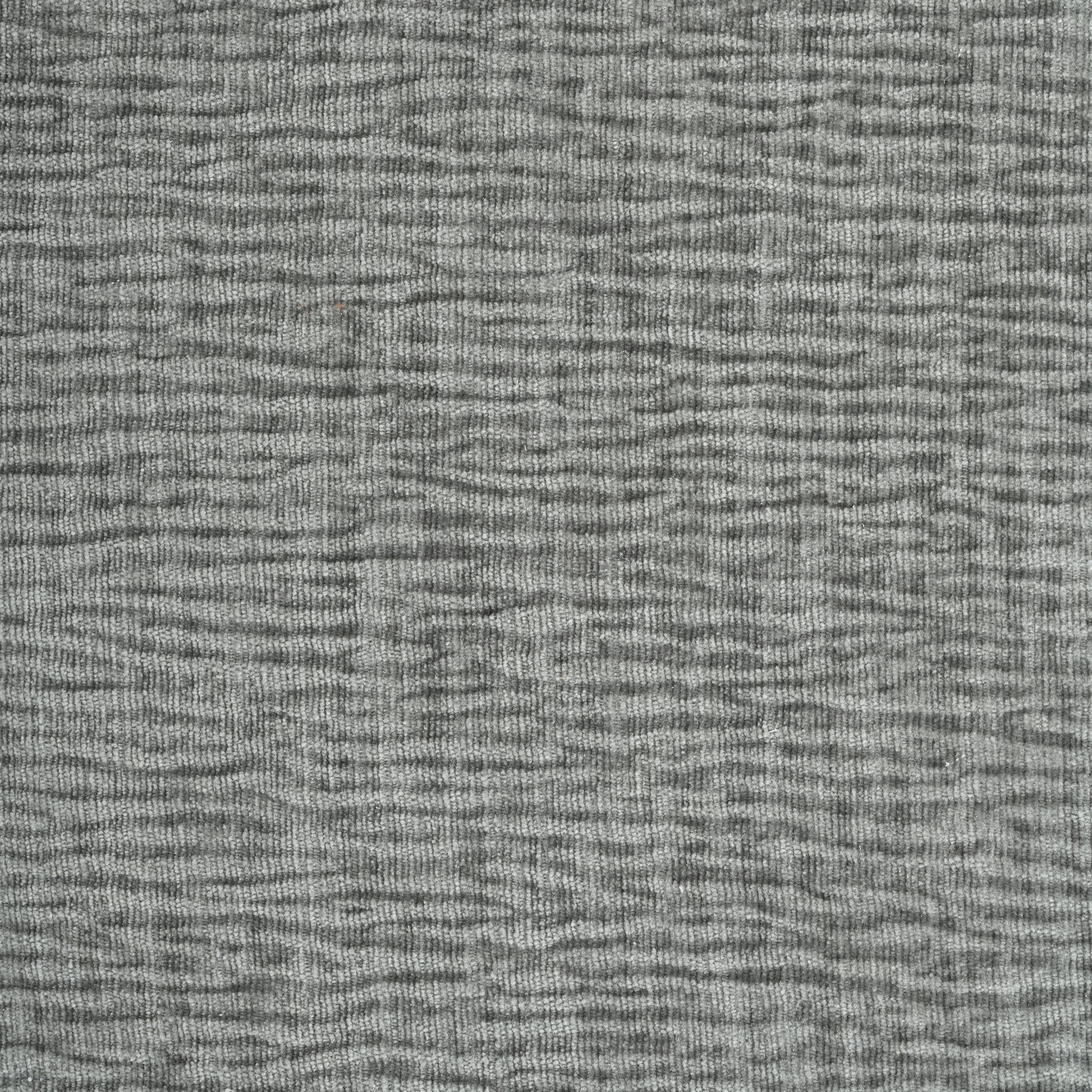 Closeup textured grey fabric with horizontal ribbed pattern for upholstery
