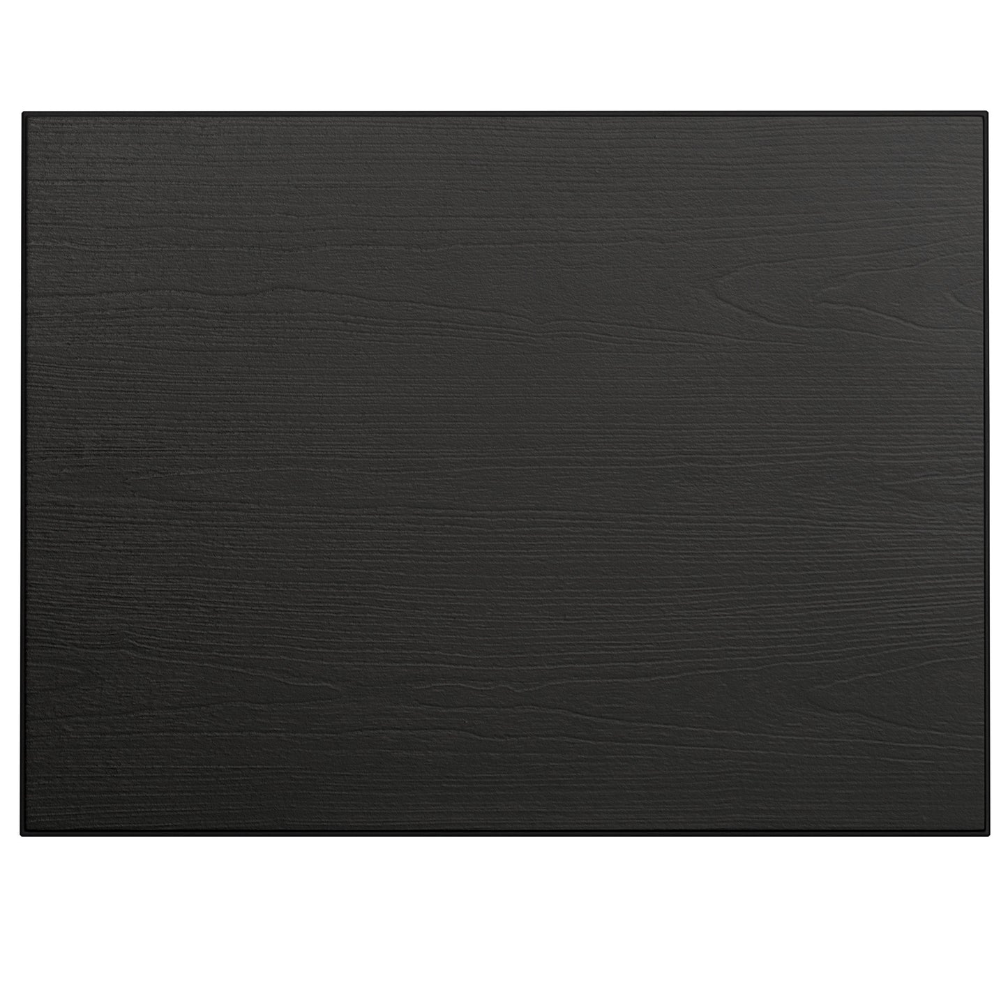 Dark charcoal grey textured composite decking board with wood grain effect