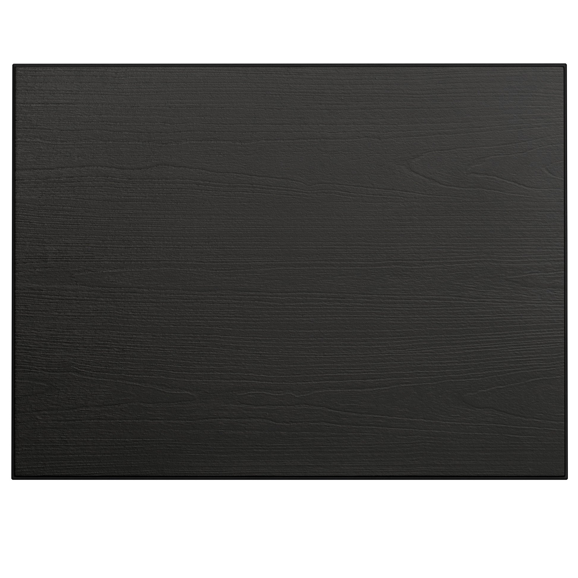 Dark charcoal grey textured composite decking board with wood grain effect