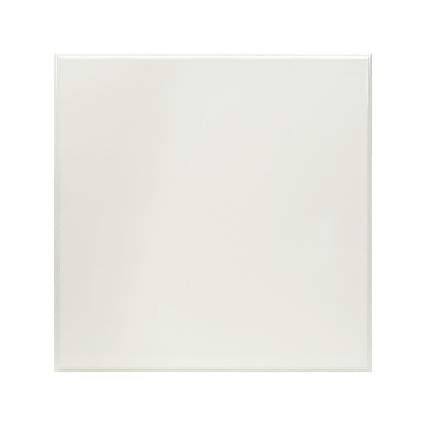 Glossy white wall panel with clean modern bevel edges for interior decor