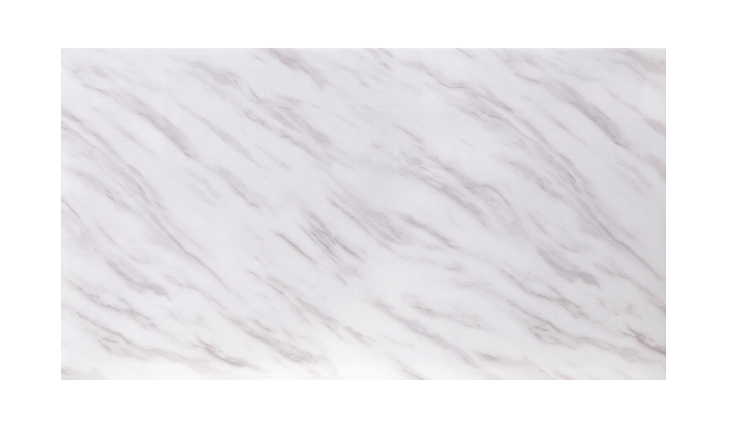 White marble contact paper with subtle grey veining for countertops