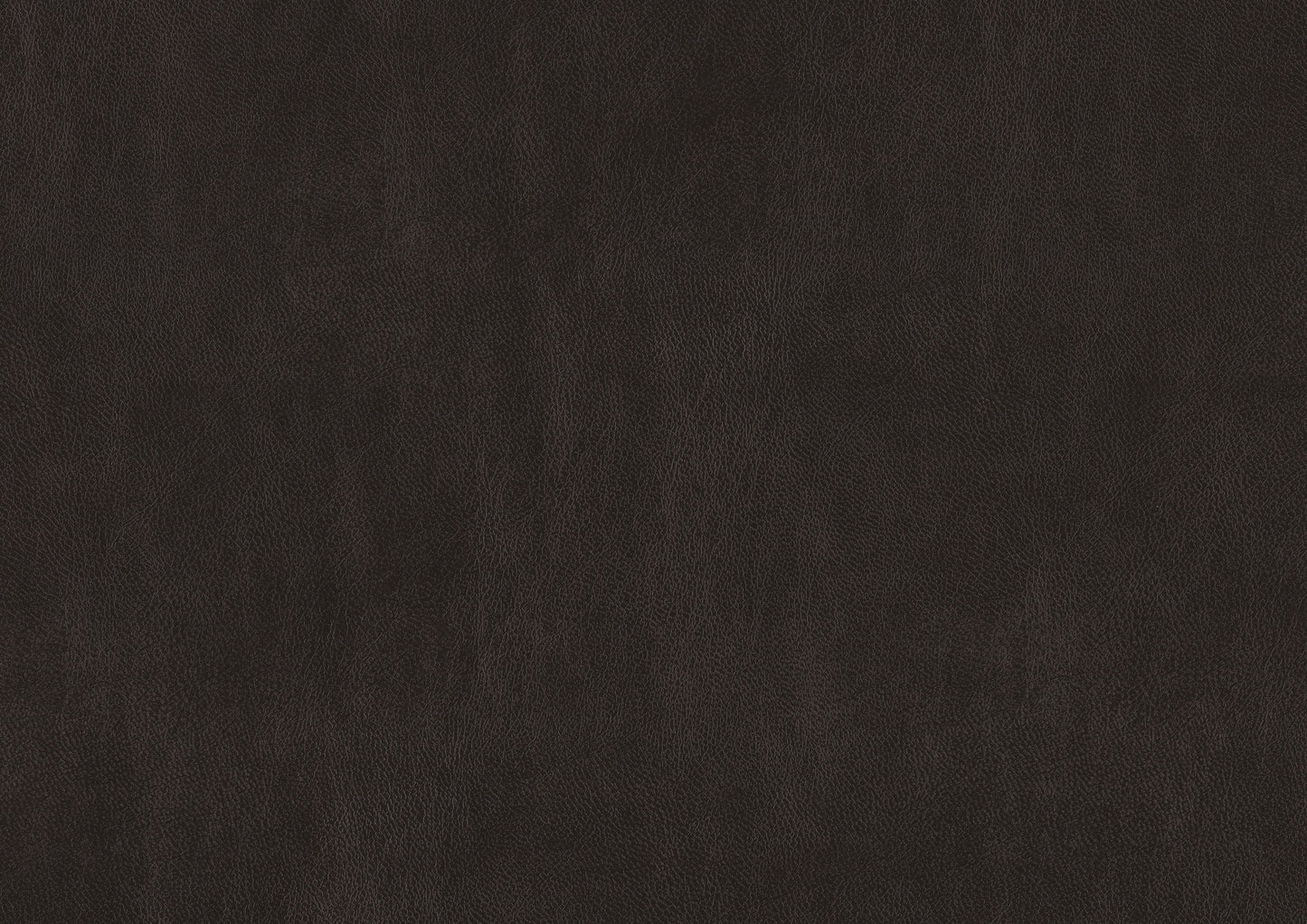 Dark brown textured leather material sample