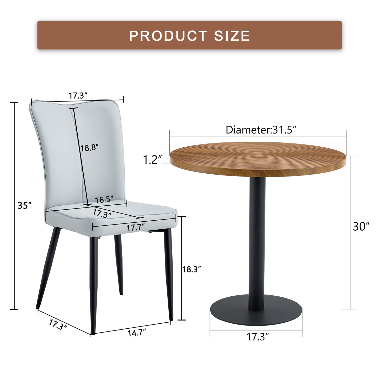 White leather dining chair with black legs  H
