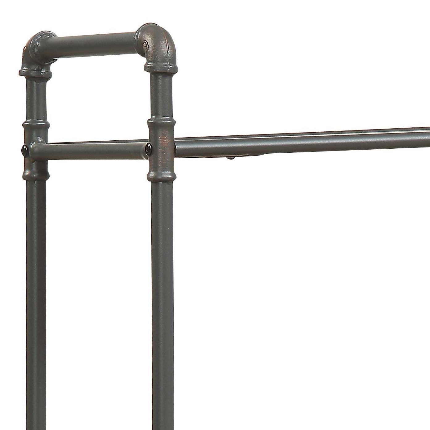 Industrial pipe clothing rack frame