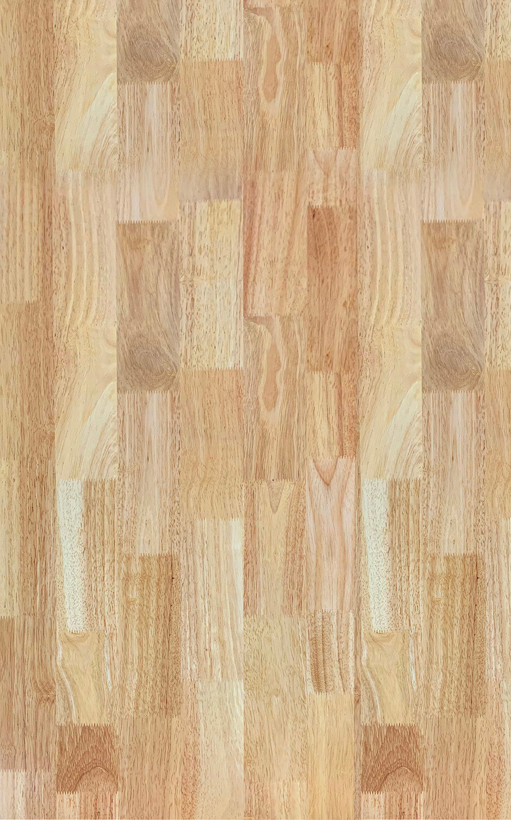 Butcher block countertop with natural wood grain