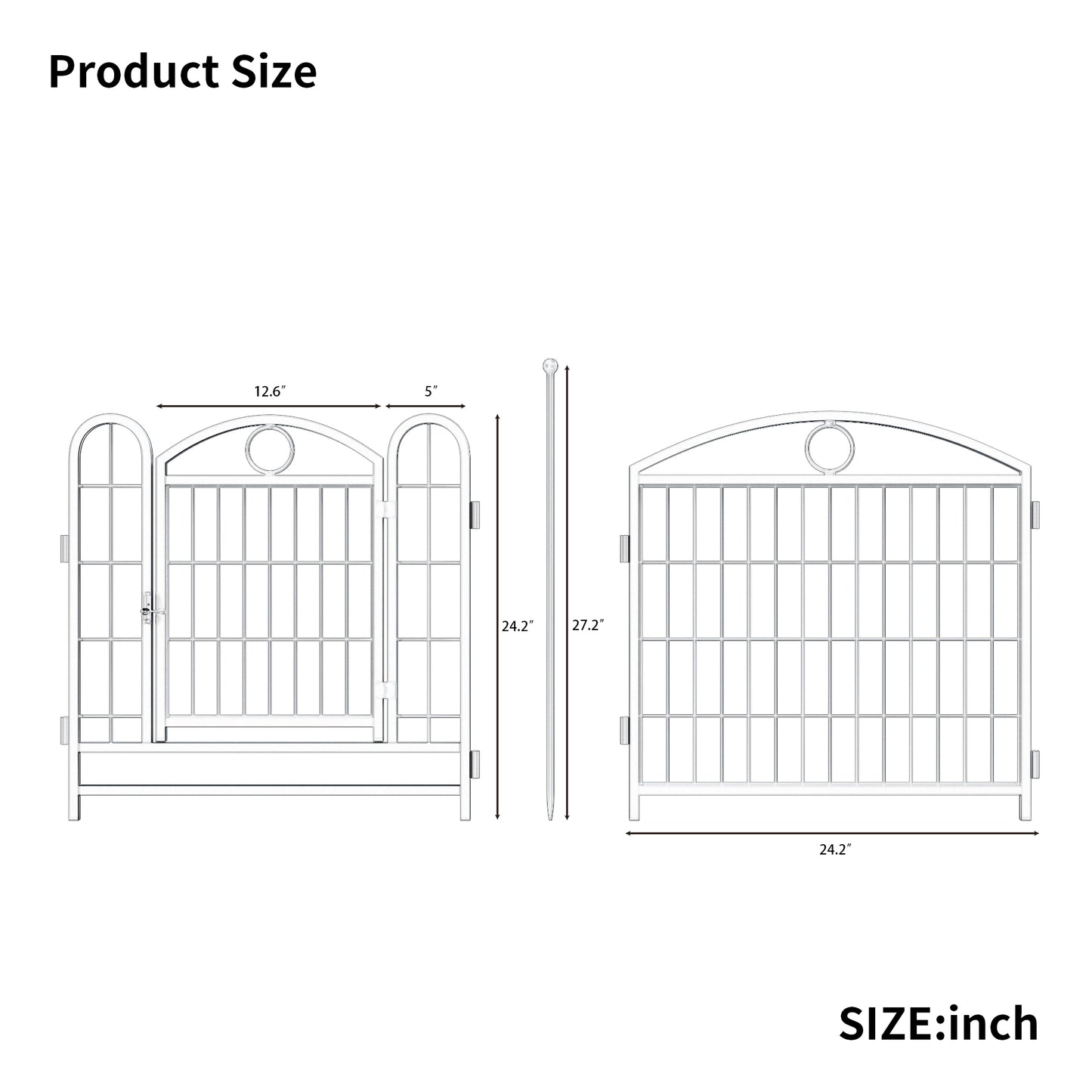 Wire pet gate dimensions  inches high  inches wide  inches deep