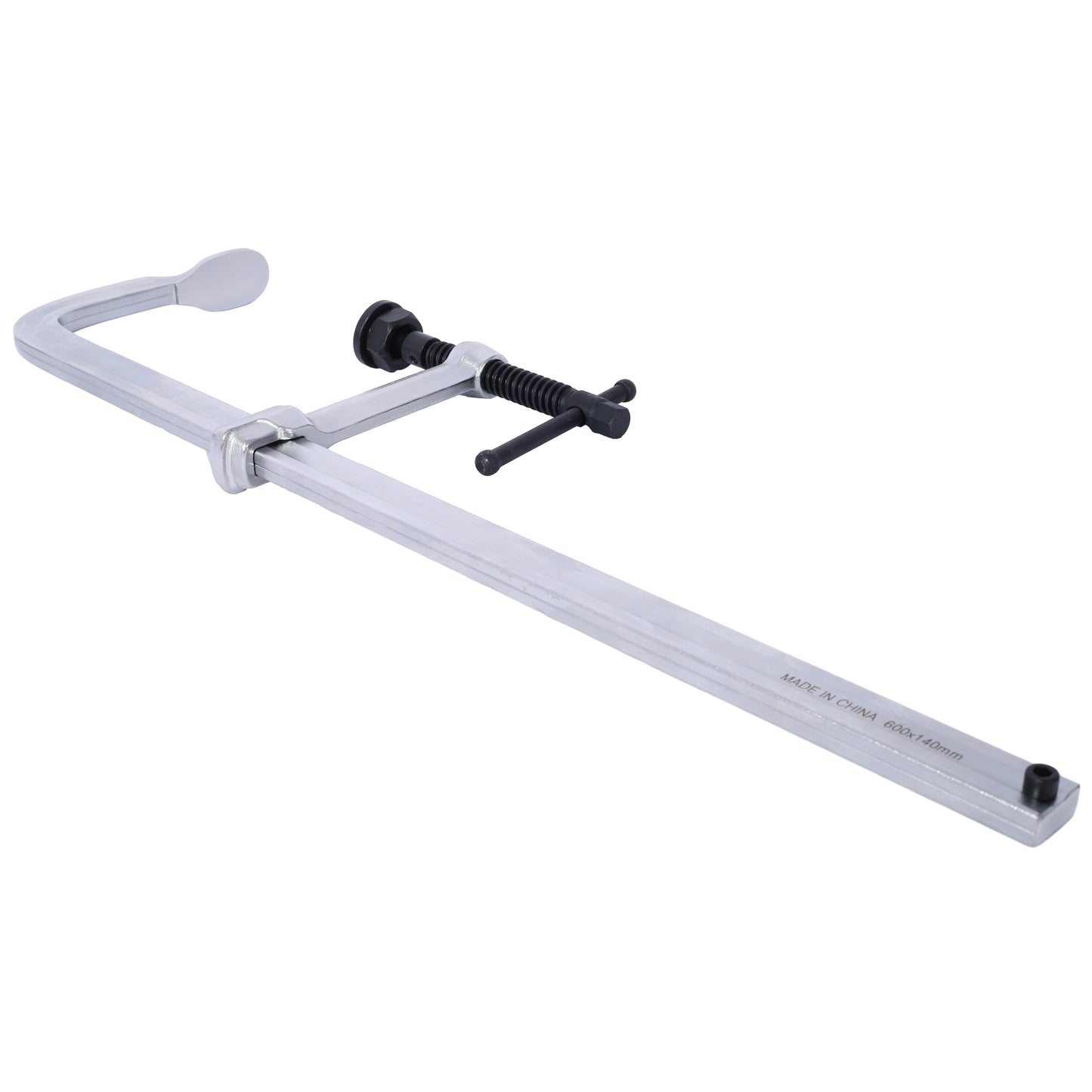 Heavyduty aluminum Fclamp with black Tbar handle for woodworking projects