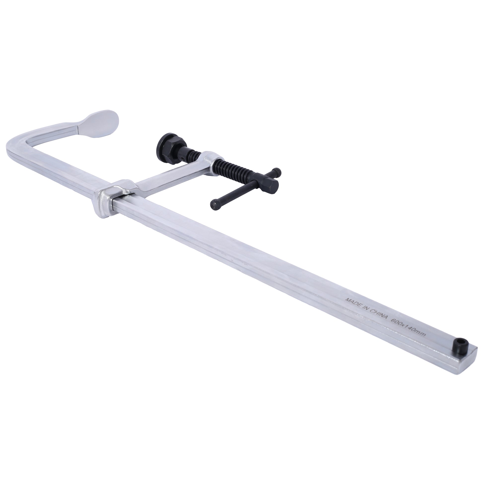 Heavyduty aluminum Fclamp with black Tbar handle for woodworking projects