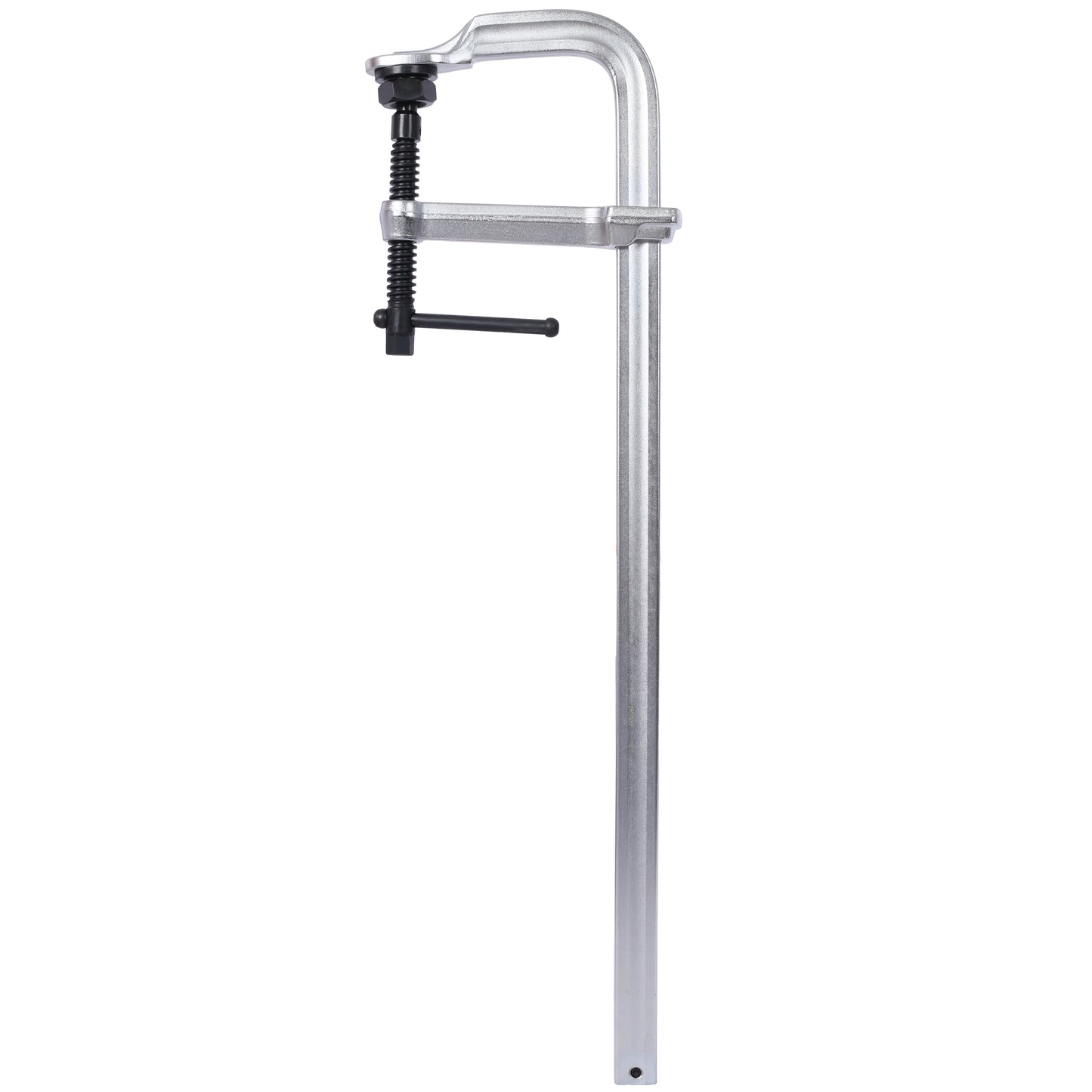 Heavyduty C clamp with black Tbar handle for woodworking and metalworking tasks