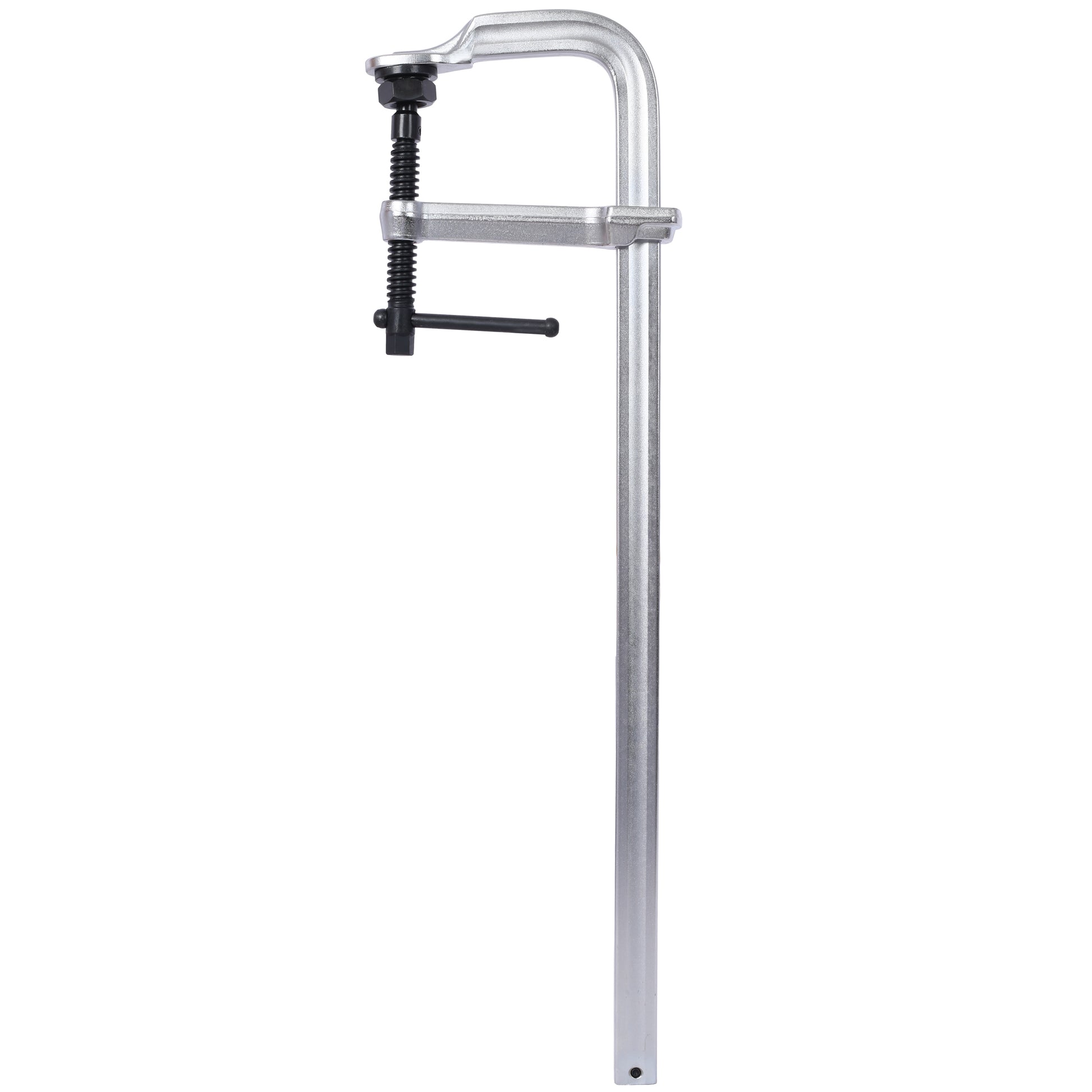 Heavyduty C clamp with black Tbar handle for woodworking and metalworking tasks