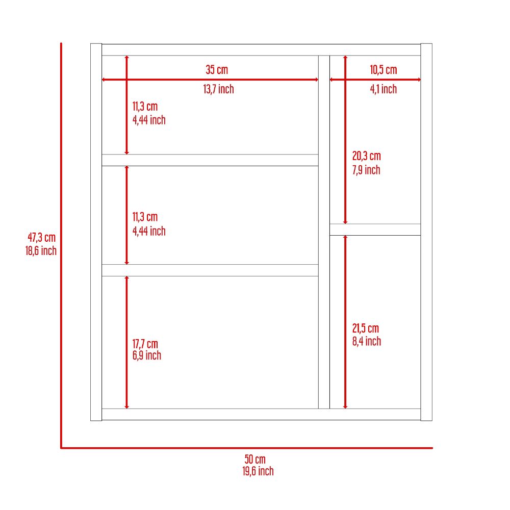 Shelving unit dimensions overall height  cm width  cm depth  cm