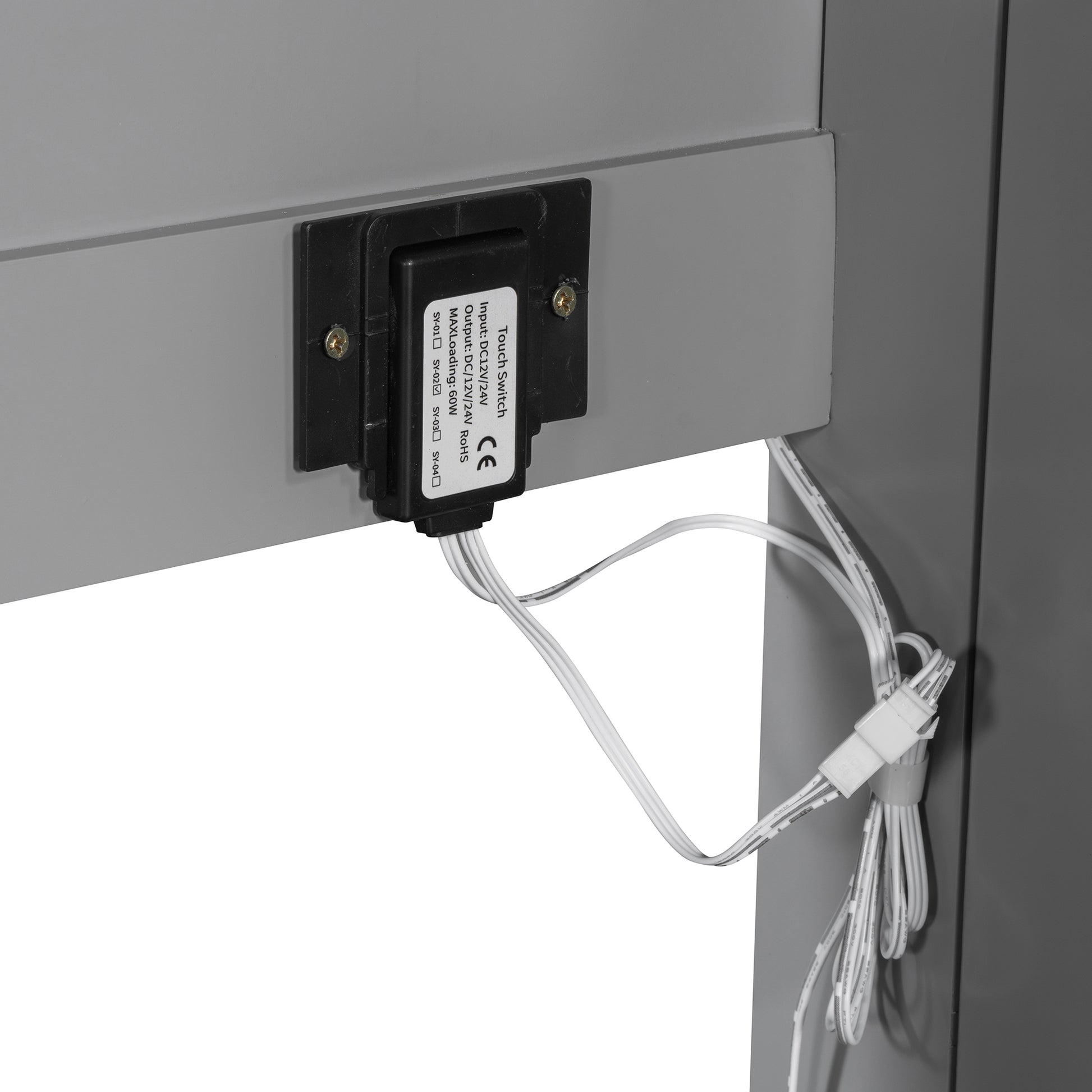 Black touch switch for LED strip lights