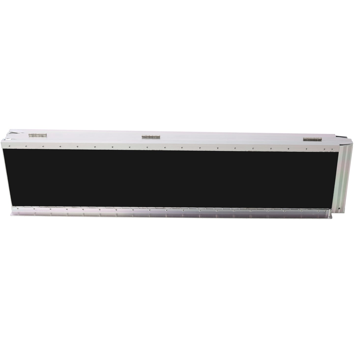 Rectangular aluminum frame with black panel ideal for a modern wall art display or signage