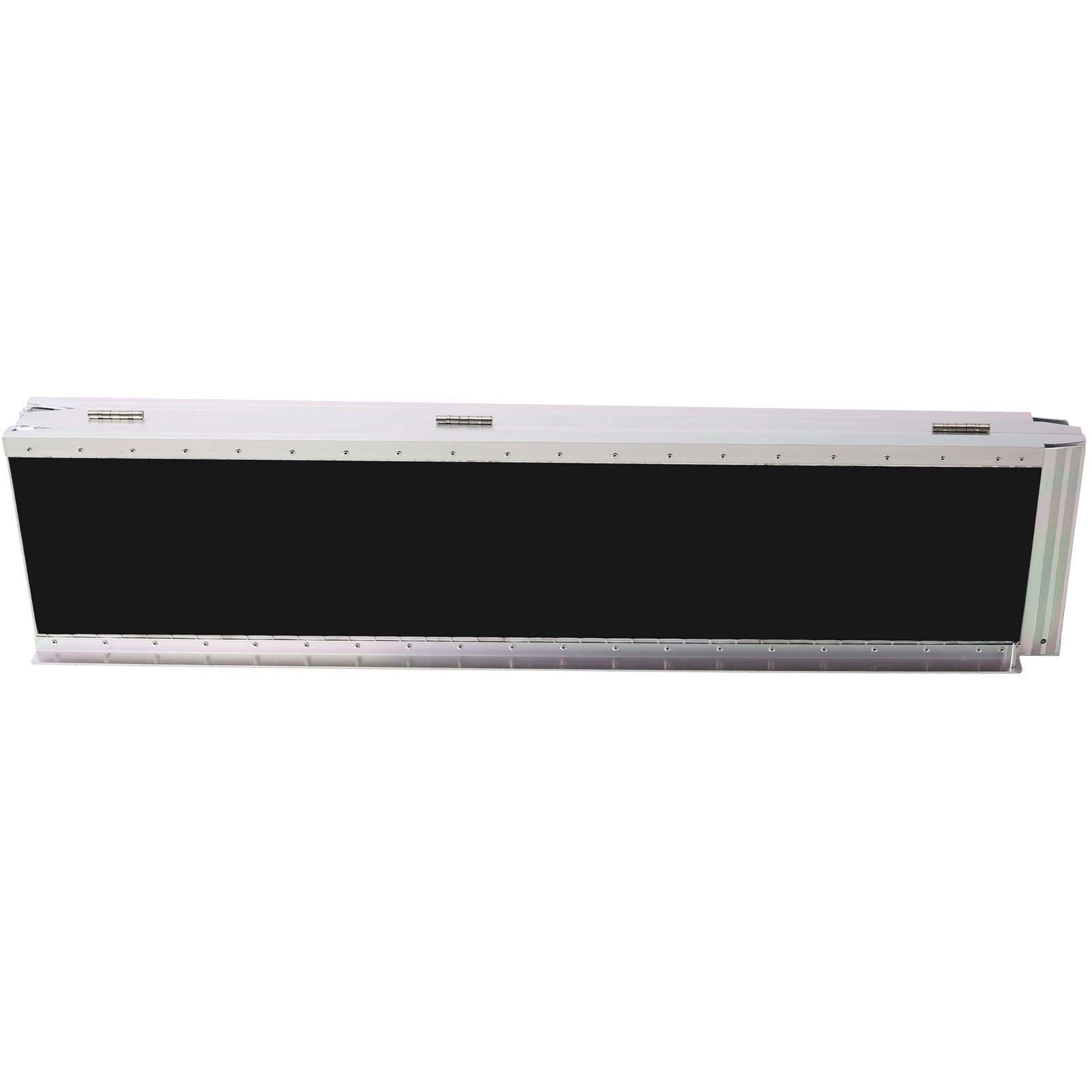Rectangular aluminum frame with black panel ideal for a modern wall art display or signage