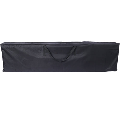 Black heavyduty carrying bag with durable handles for event equipment