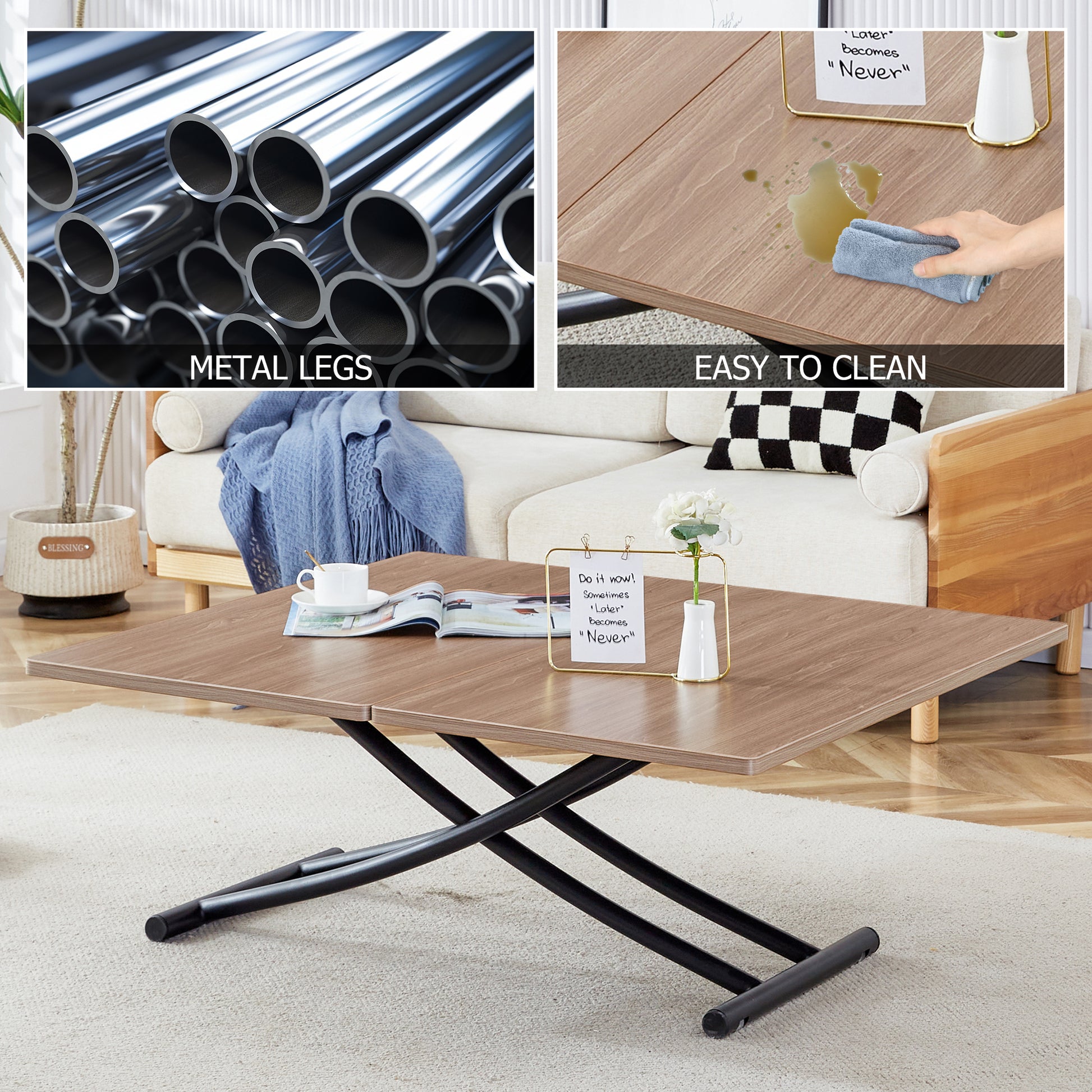 Stack of polished chrome metal legs for furniture construction