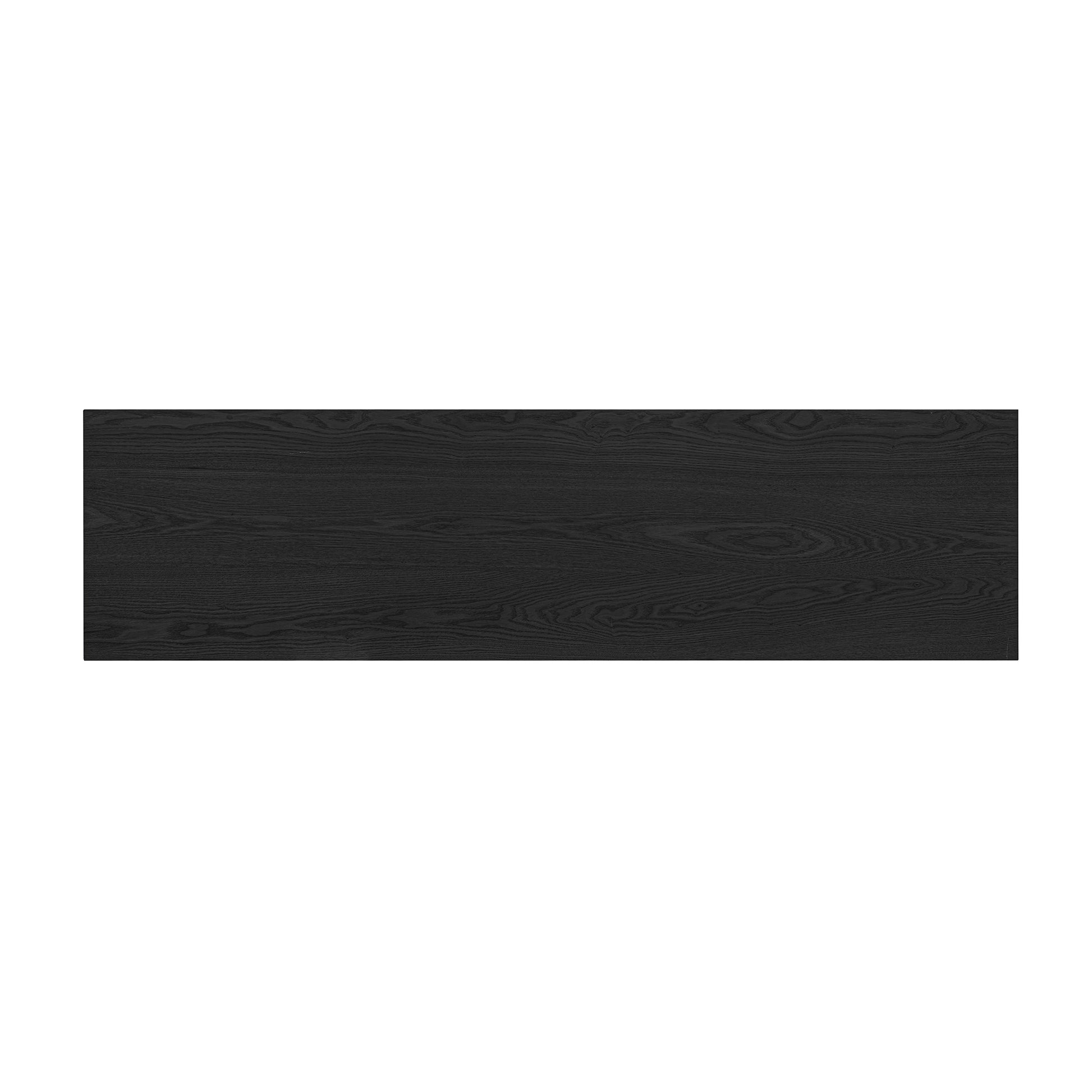 Black ash wood veneer with prominent grain texture ideal for furniture applications