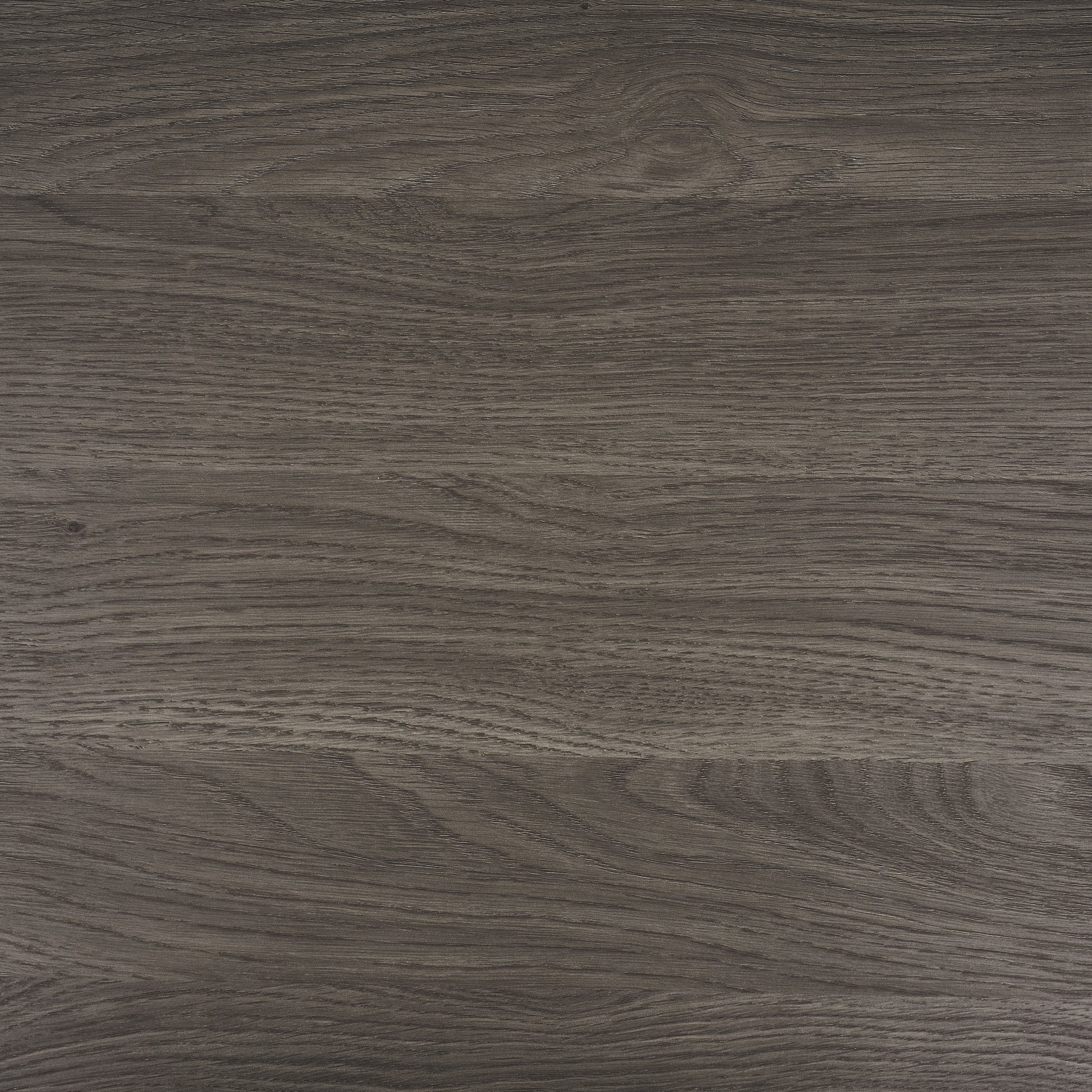 Dark grey oak wood veneer with prominent grain for furniture construction