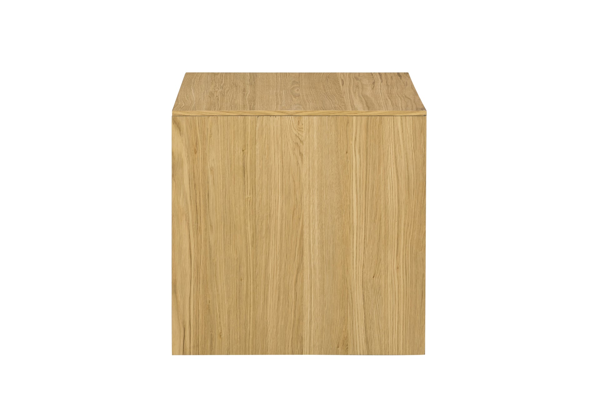Modern light oak wood side table with clean lines