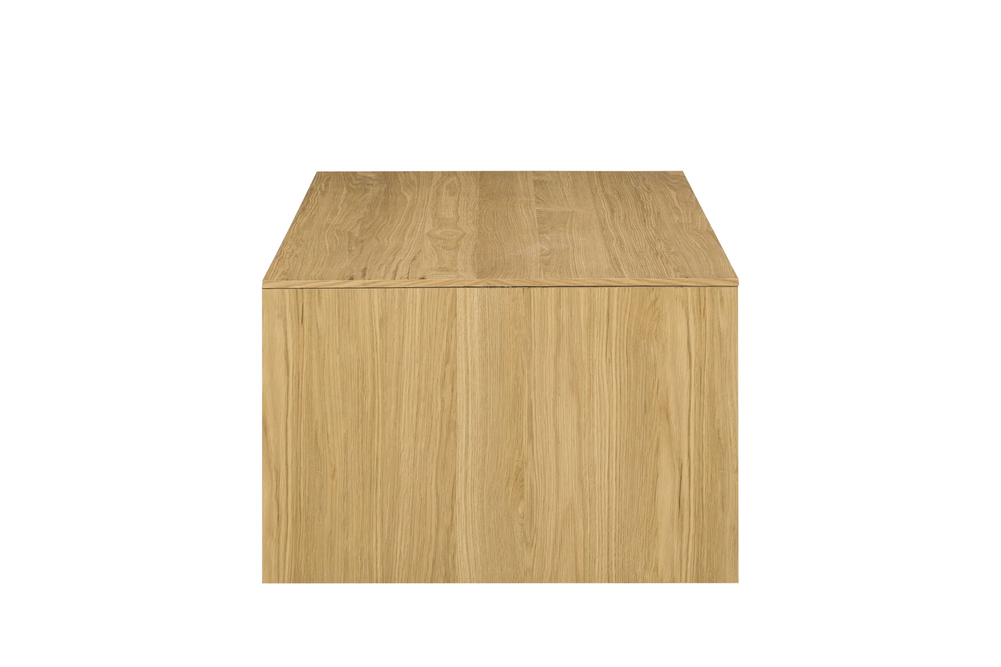 Minimalist oak wood cabinet with natural grain perfect for modern storage solutions