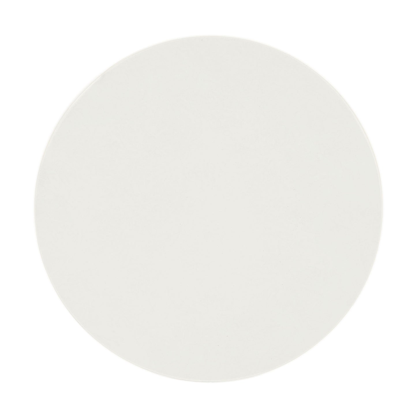 Smooth matte white round ceramic charger plate for elegant table settings