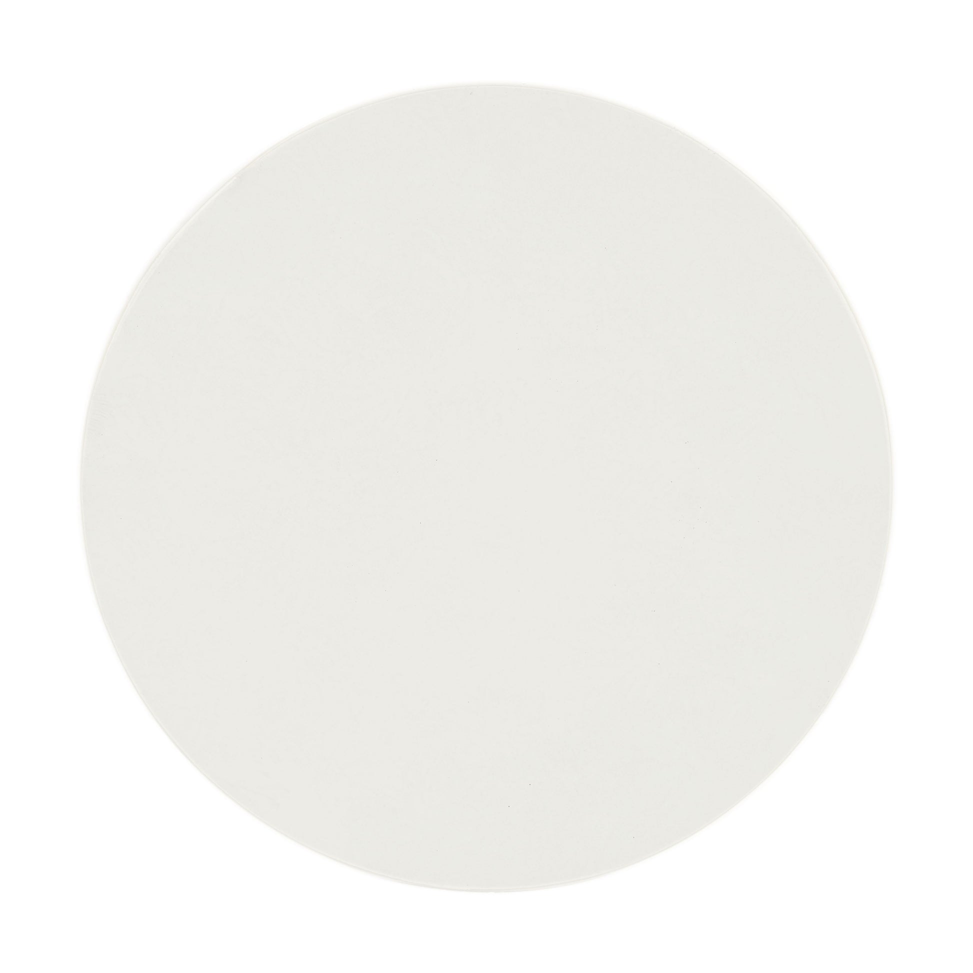 Smooth matte white round ceramic charger plate for elegant table settings