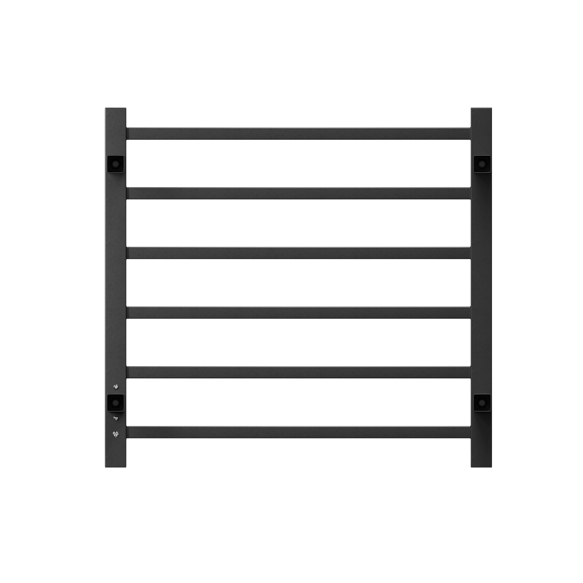 Sleek black metal louvered vent with adjustable louvers for ventilation
