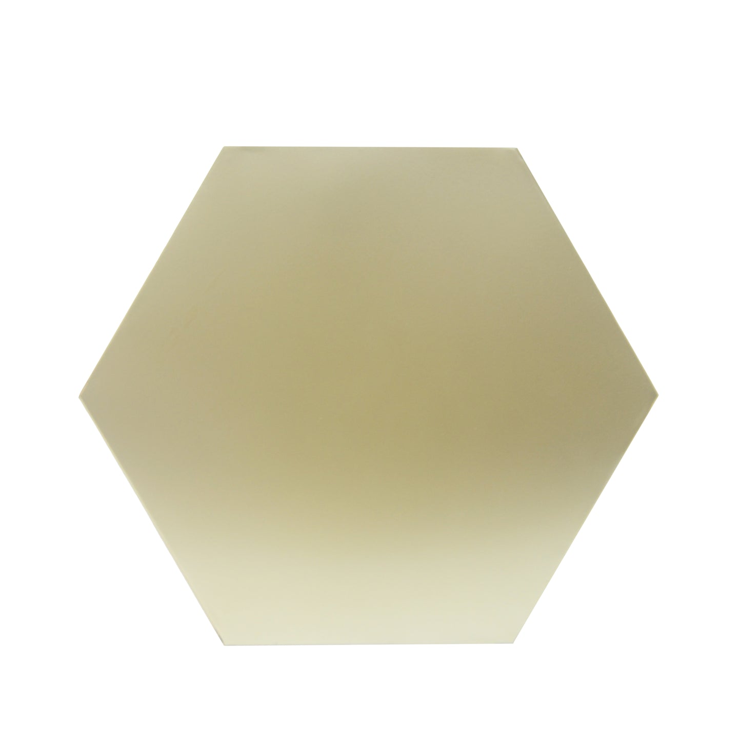 Gold hexagon tile with a matte finish perfect for modern kitchens