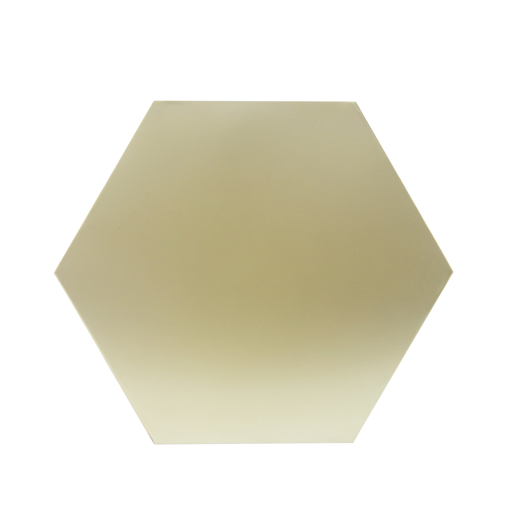 Gold hexagon tile with a matte finish perfect for modern kitchens