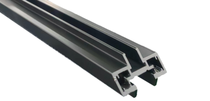 Gray aluminum extrusion profile for window frames